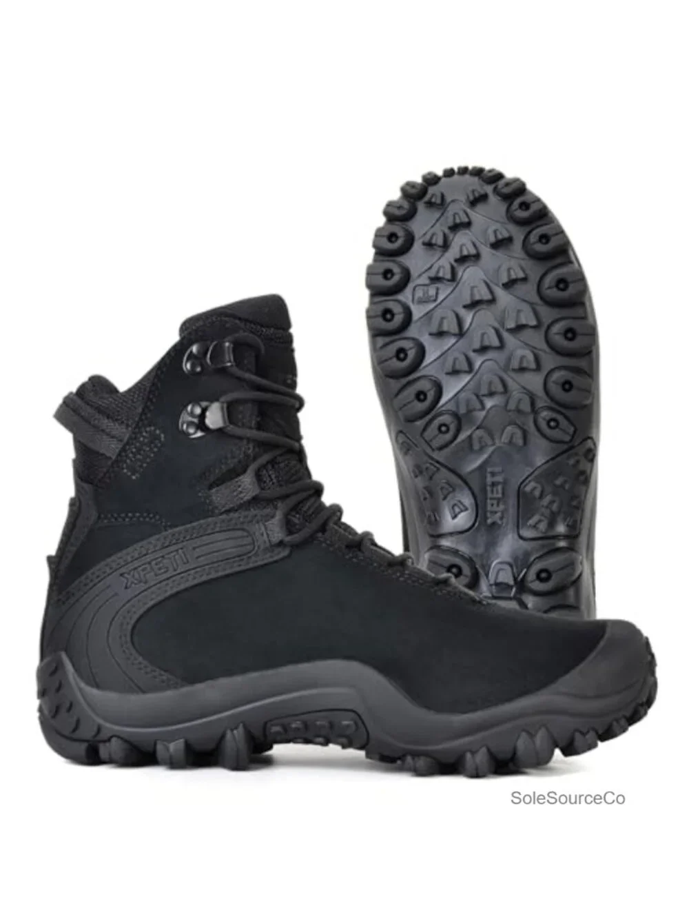 Men's Lightweight Tactical Combat Boots Suede Leather Ankle-High Lace-Up